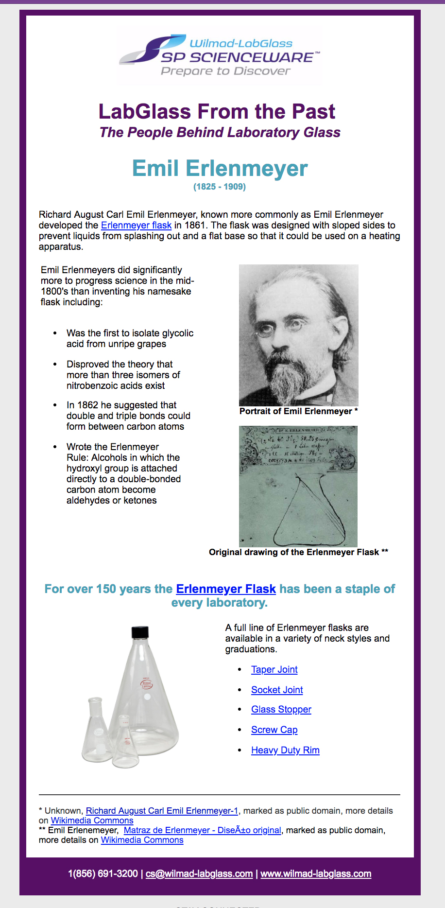 A Little Erlenmeyer History « The Erlenmeyer Flask