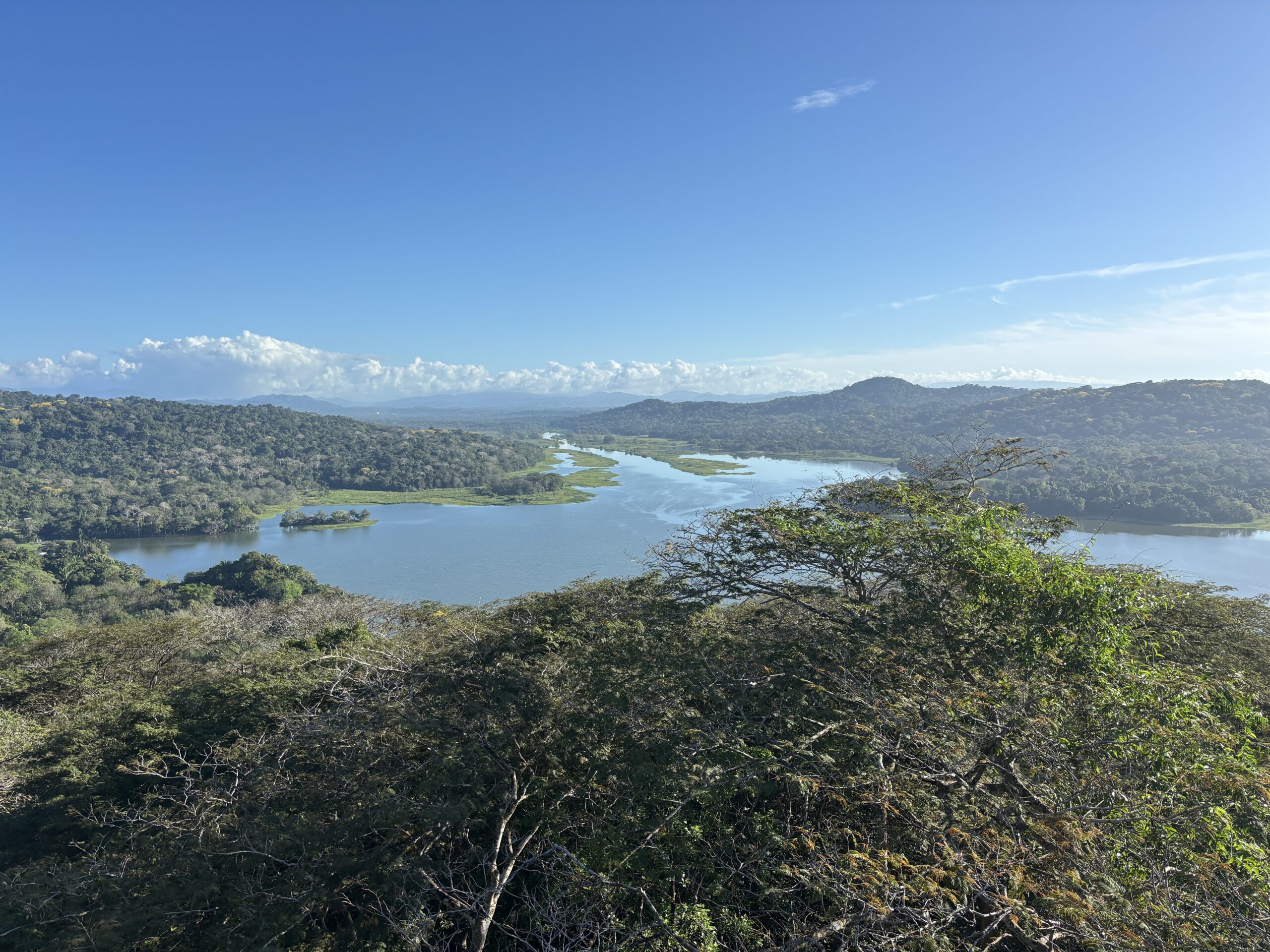 Forest and lake landscape in Panama