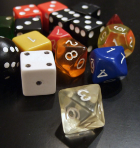 role-playing game dice