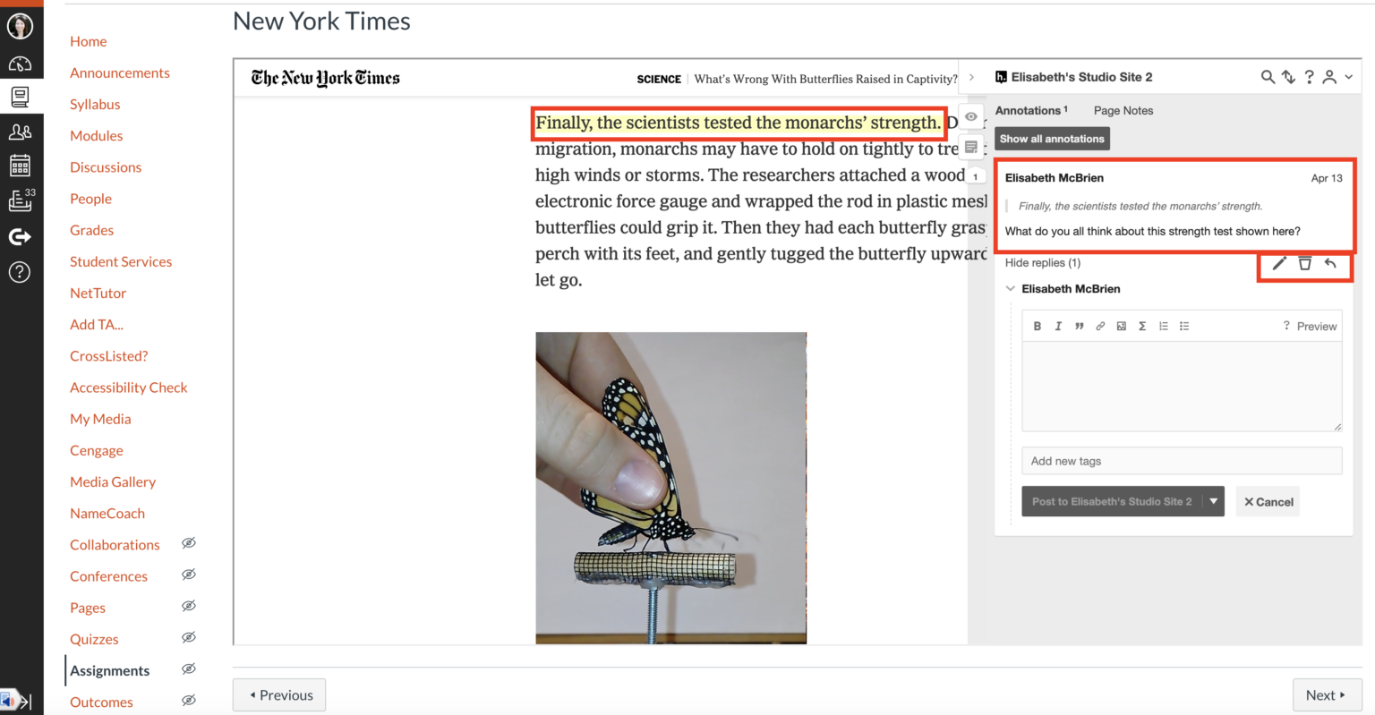 Collaborative Online Annotation Tools for Engaging Students in Readings ...