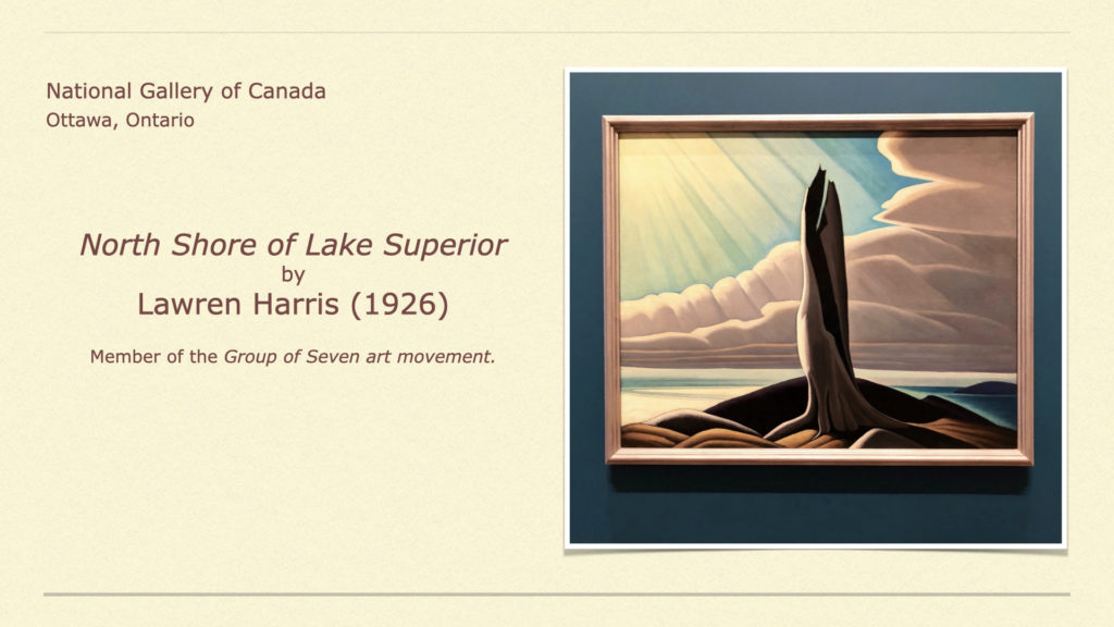 Photo of the North Shore of Lakes Superior by Lawren Harris.