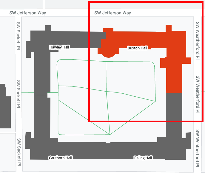 7/8/2020 South lane of SW Jefferson Way closure « OSU Corvallis Campus
