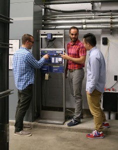Photo of Ben McCamish, Eduardo Cotilla-Sanchez, and Ziwei Ke