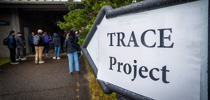 sign for TRACE project