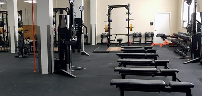 upgraded gym equipment