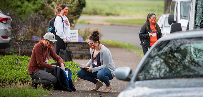 TRACE field workers in Corvallis, Oregon