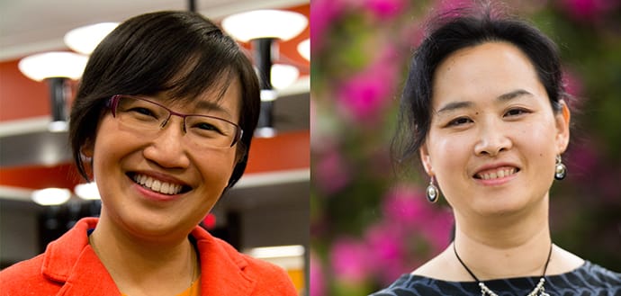 Siew Sun Wong on the left and Emily Ho on the right