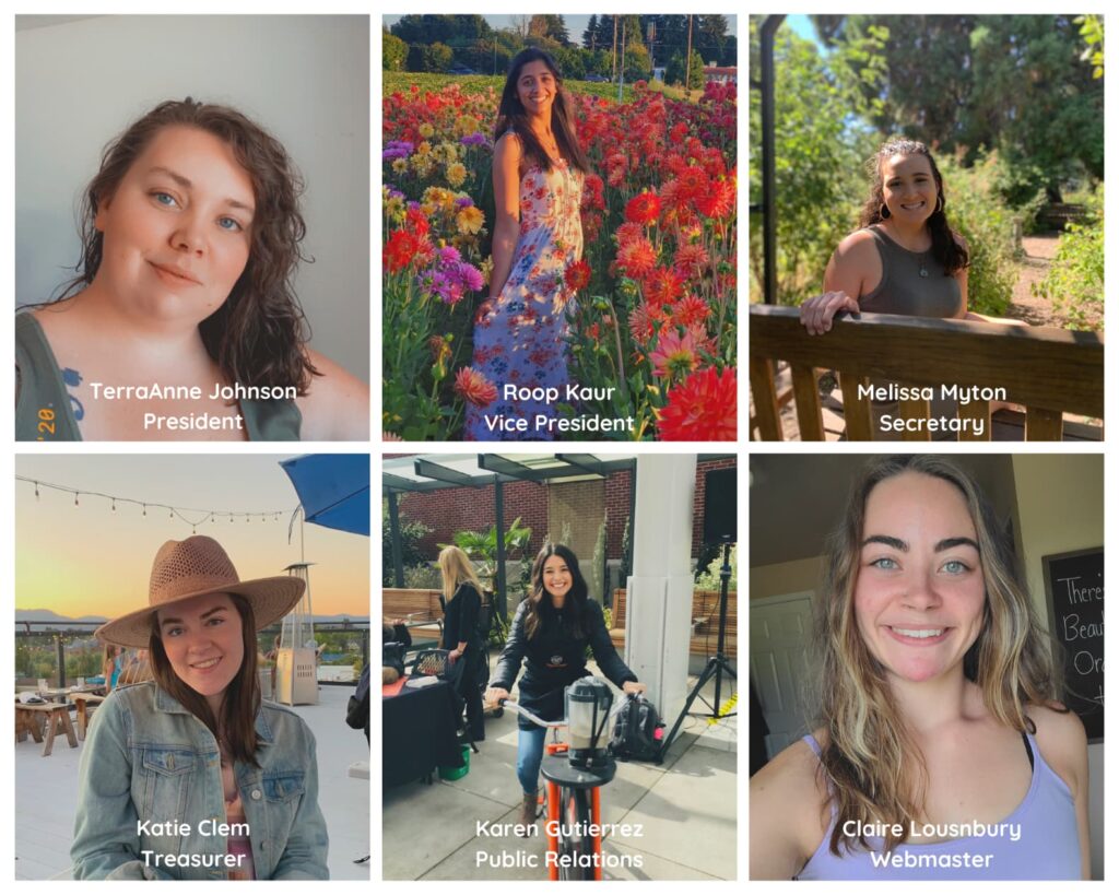 collage photo of club leaders
