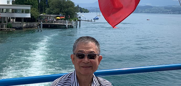 Chunhuei Chi at Lake Zurich in 2019