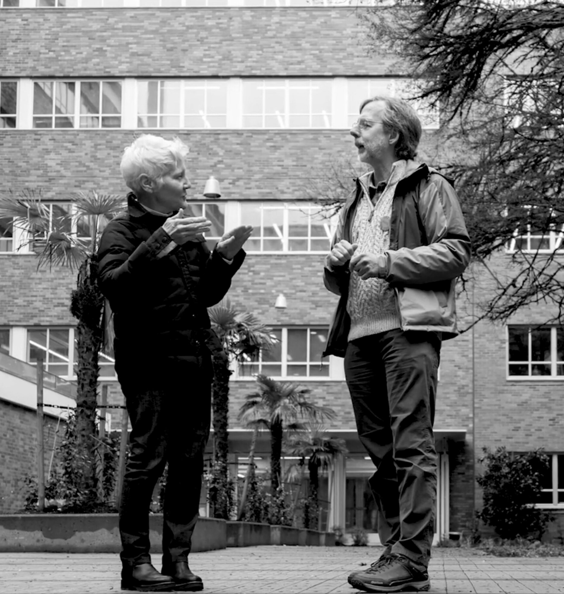Artist Ann Hamilton meets with OSU researchers to discuss her newest project.