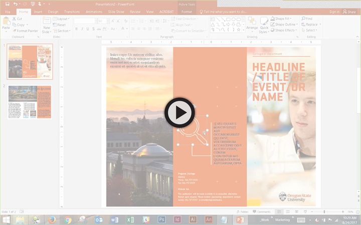 designing with powerpoint oregon state university brand guidelines ...