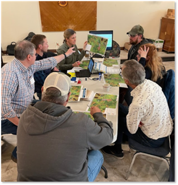 At the 2022 SageCon Partnership annual Summit, workshop participants explored concepts to defend and grow core sagebrush rangelands in central Oregon.