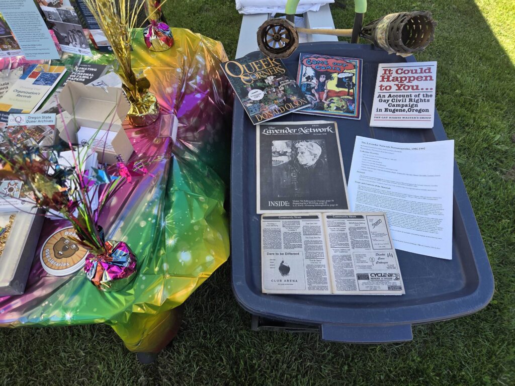 OSQA Booth - The Lavender Network collection and queer books