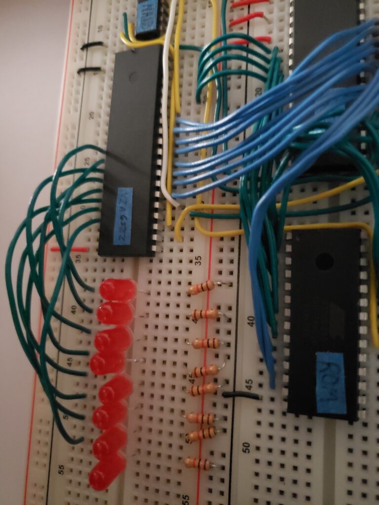 attaching the VIA to output LEDs to be programmed