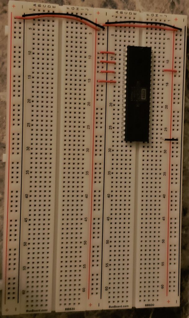 installation of 6502 processor and pins for needed high-value