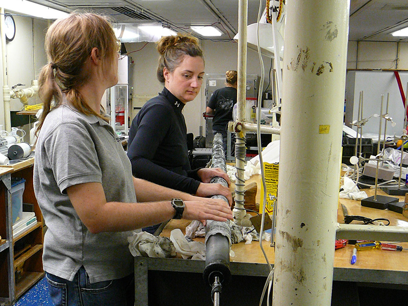 Amy Smith working in a lab