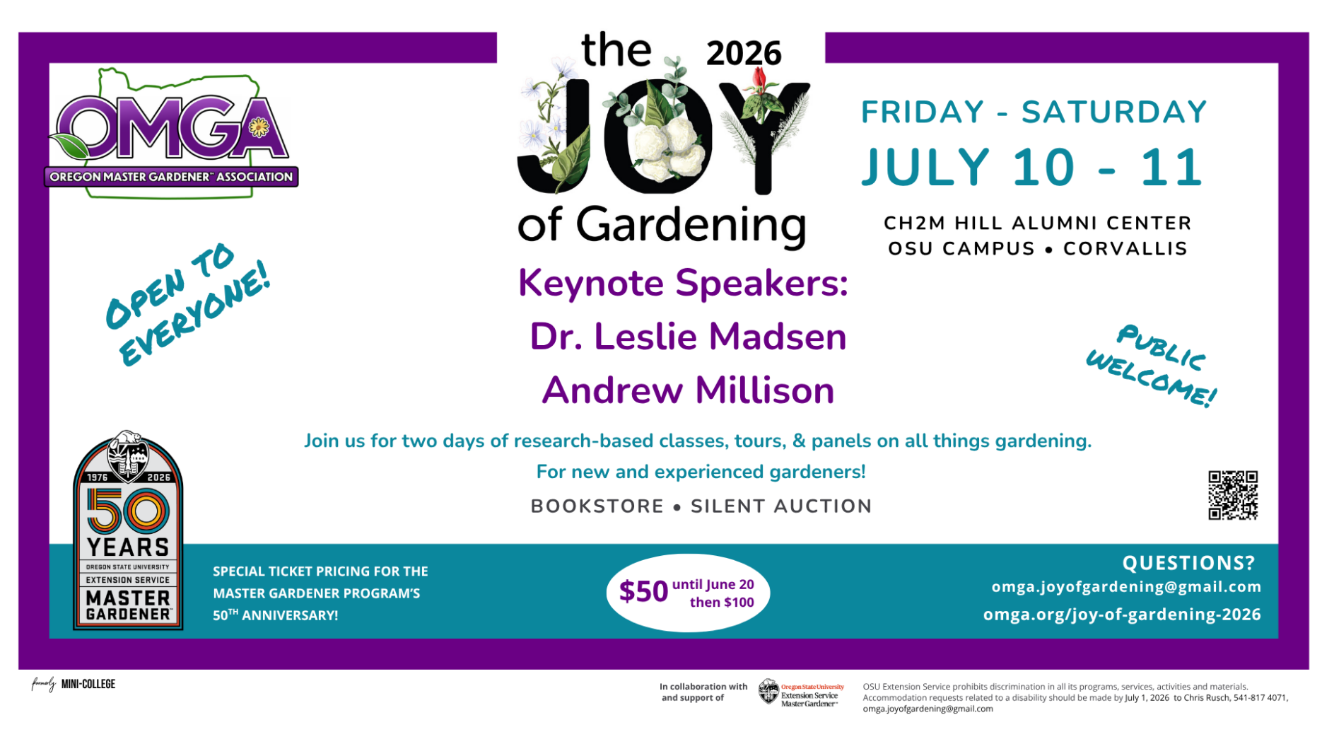 Joy of Gardening OMGA 2026 Event