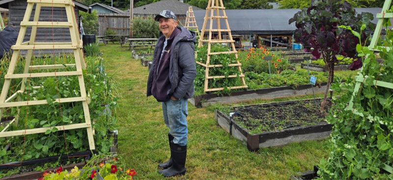 Jerry Herbage at Riley Creek ES Garden